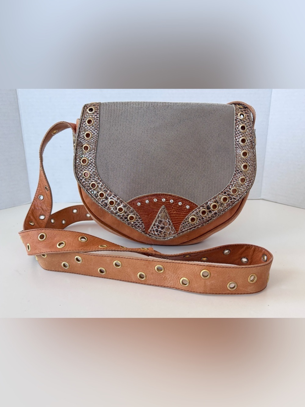 The Patterson No 1 Western Festival Boho Leather Crossbody Bag Purse